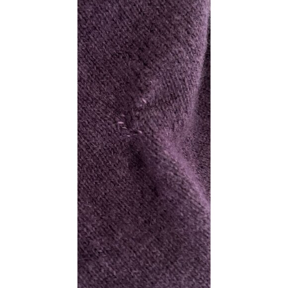 MALO 100% Cashmere Purple 3/4 Sleeve Knit Sweater Dress Pockets Size 38 - Picture 13 of 13